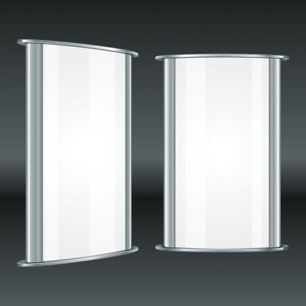 Blank light box vector